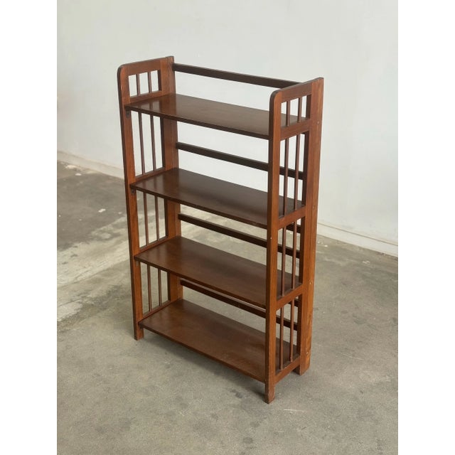 Brown Vintage Mission Style Shelving For Sale - Image 8 of 12