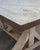 Vintage Zinc Top Trestle Table With Heart Pine Base For Sale - Image 4 of 8
