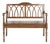 Trellis Bench in Dark Teak For Sale