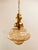 Gold Brass and Amber Glass Lantern For Sale - Image 8 of 16