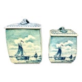 Vintage Dutch Tins-A Pair For Sale