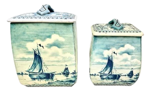 Vintage Dutch Tins-A Pair
