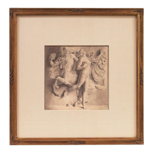 'Nymph With a Centaur', Circa 1900, French School, Academic, Greek Mythological Grisaille