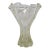 Mid Century Modern Organic Yellow Art Glass Ruffled Rim Handkerchief Vase 4768b For Sale