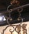 Late 20th Century French Hand-Forged Polished Iron Six-Light Rooster Chandelier For Sale In Dallas - Image 6 of 8