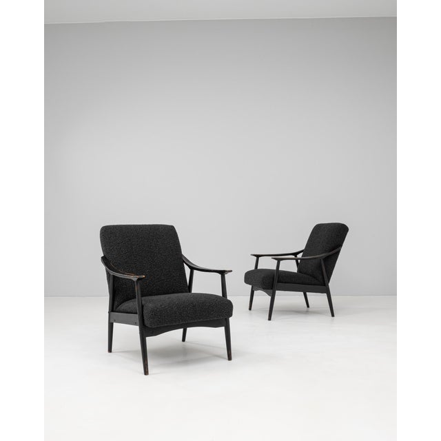 1960s Czech Upholstered Armchairs - A Pair For Sale - Image 16 of 18