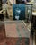 Super nice deco floral etched glass mirror. Features a frame-less form with etched flowers at each corner attached bt...