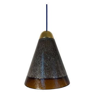Hanging Lamp in Brown Glass from Peill & Putzler For Sale