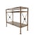 Hollywood Regency Gilt Brass, Wood and Glass Console Table, France, 1970s For Sale - Image 10 of 10