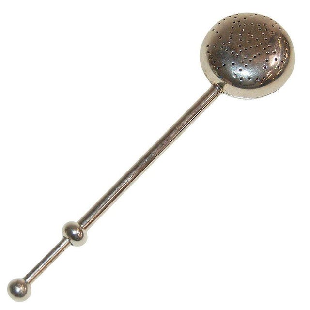 1960s Stainless Steel Tea Infuser Stirrer Tea Steepers Secure Pull Locking For Sale - Image 4 of 6