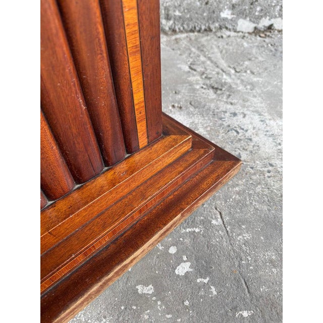 Interbellum Side Table with Prominent Wood Grain, 1930s For Sale - Image 8 of 10
