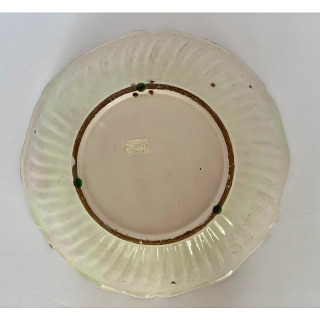 Ceramic Antique French Hand Painted Pottery Milk Bowl With Rooster Motif For Sale - Image 7 of 12