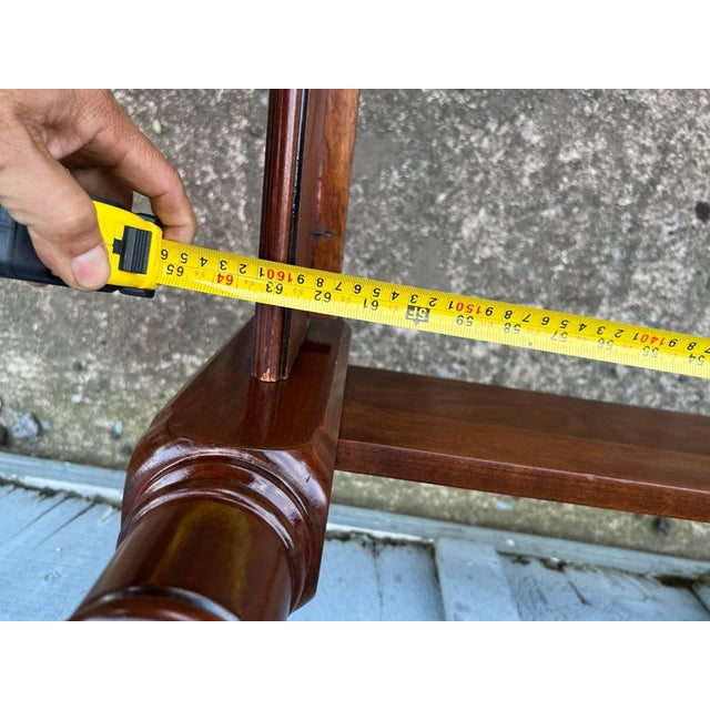 Henkel Harris Traditional Solid Cherry Pineapple Four Poster Queen Bed Frame. For Sale - Image 13 of 18