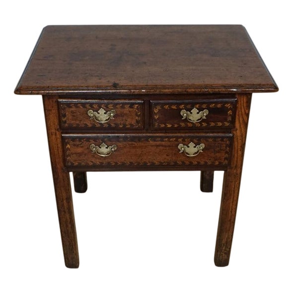 George II Oak and Elm Side Table, 1740s For Sale