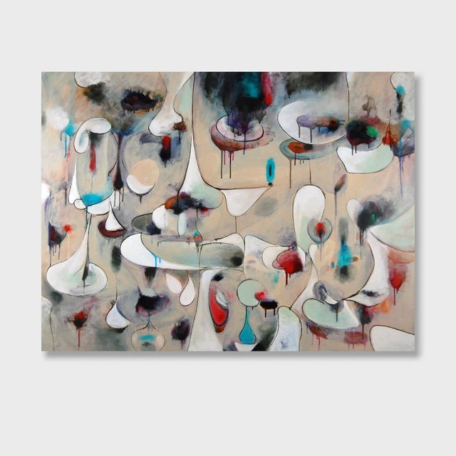 This is one of Daniel Ketelhut original abstract oil paintings. Its dimensions 48" x 36" x 2". It is unframed and painted...