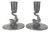 Art Deco Scandinavian Pewter Candlesticks with Sculptural Fish, Sweden, 1931, Set of 2 For Sale
