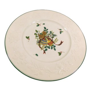 1990s Mikasa Holiday Season Large Round Platter For Sale