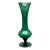 Vintage Italian Empoli Emerald Green Art Glass Bud Vase With Twisted Stem For Sale