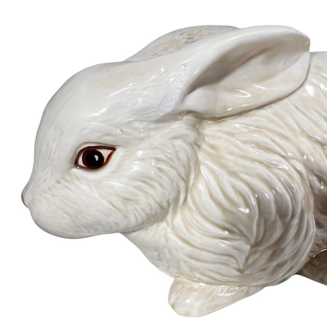 Vintage Glazed Ceramic Rabbit For Sale - Image 6 of 7