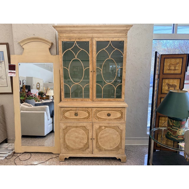 Century Furniture Monarch Buxton Hand Painted Secretary Cabinet Credenza For Sale - Image 11 of 12