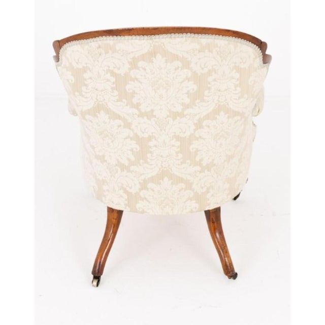Antique Victorian Mahogany Parlour Chair, 1860 For Sale - Image 3 of 6