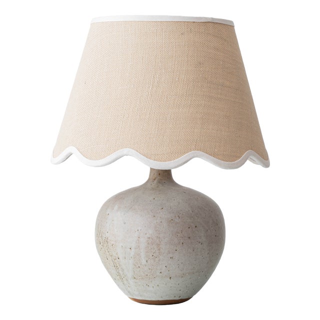 French Studio Pottery Stoneware Table Lamp, 1950s For Sale