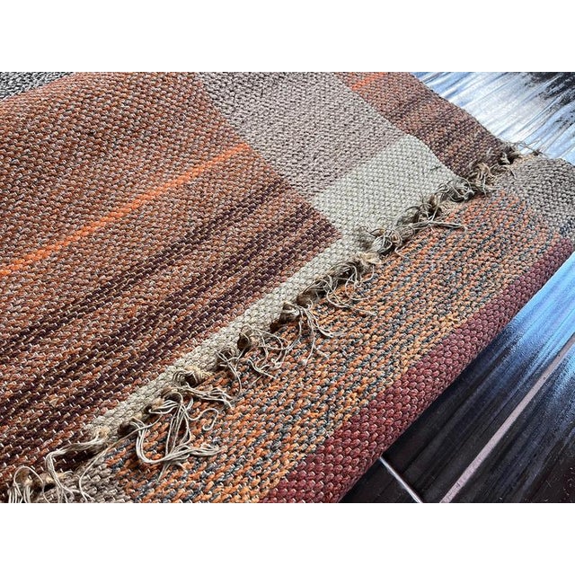 Modernist Bauhaus Geometric Rug, Czechoslovakia, 1930s For Sale - Image 6 of 8