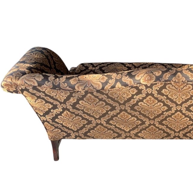 1950s Antique Chippendale-Style Camelback Sofa For Sale - Image 5 of 12