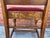 19th Century Pair of Antique Jacobean Style Solid Tiger Oak Needlepoint Dining Chairs, 19th Century For Sale - Image 5 of 11
