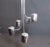 Mid-Century Modern Mid-Century Hanging Chrome Metal Lamp For Sale - Image 3 of 9