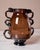 Sculptural Serpintine “Venetian Vase” Decorative Vase by Casa in Amber Handblown Glass For Sale - Image 4 of 17