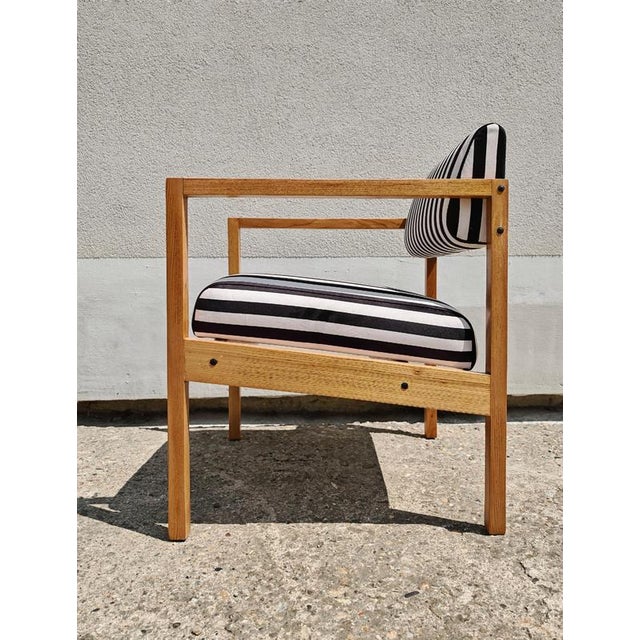 Black Set of MCM Armchairs in Ash by Bernardo Bernardi, Yugoslavia, 1960s For Sale - Image 8 of 15