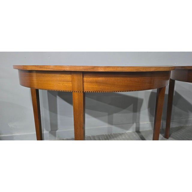 Fine Regency Mahogany Console Tables, 1920, Set of 2 For Sale - Image 9 of 15
