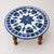 40" Round Genuine Lapis Lazuli Stone Inlay Mosaic Table For Sale - Image 4 of 5