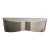 Mid-Century Custom Polished Steel and Frosted Lucite Illuminated Floating Shelf or Console For Sale