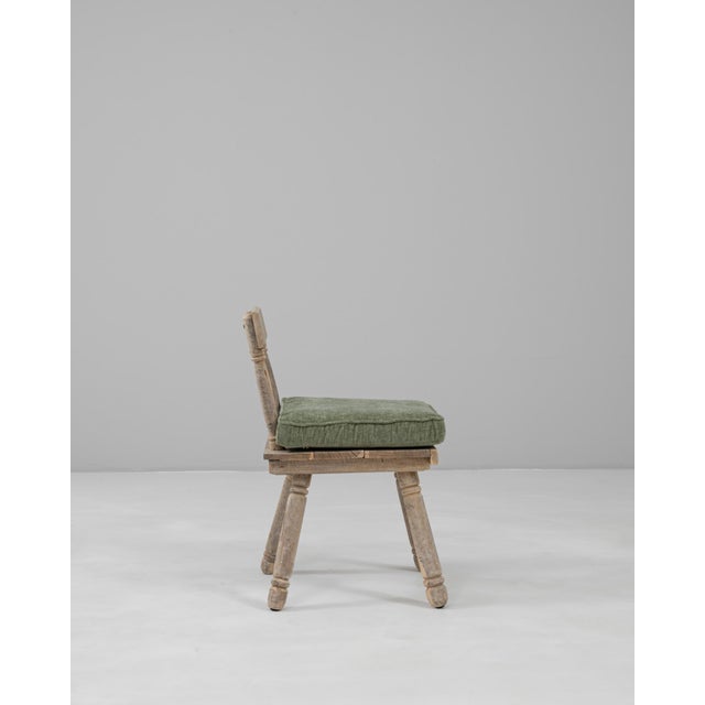 20th Century French Wooden Chair With Upholstered Cushion For Sale - Image 17 of 18