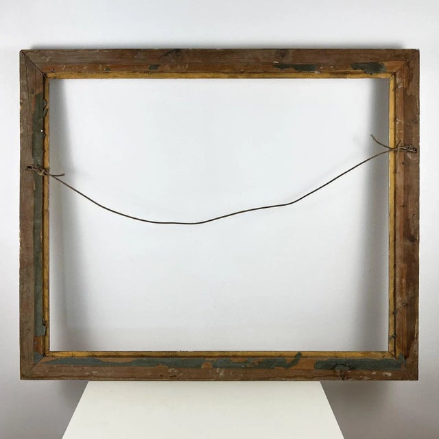 Large Antique Gilt Wooden Frame For Sale - Image 3 of 11