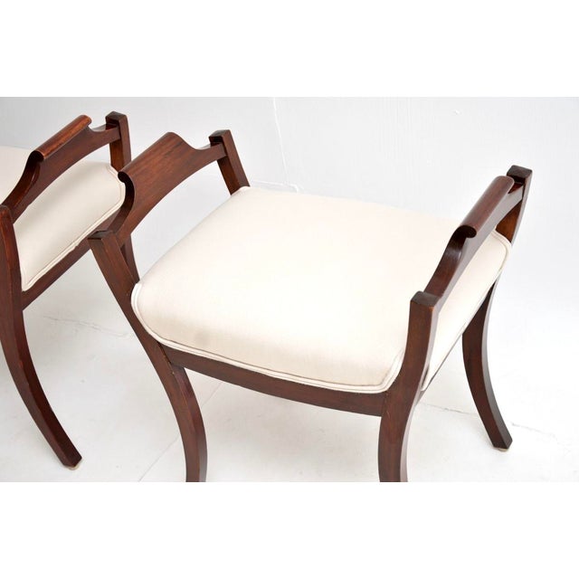 Wood Antique Swedish Stools, 1900, Set of 2 For Sale - Image 7 of 9