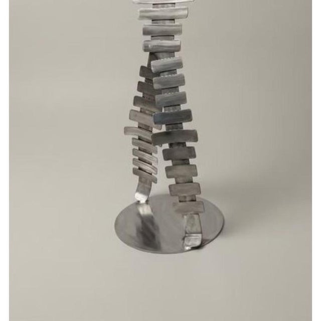 Mad Man Sculptural Statue in Stainless Steel by Metalmorphosis Studio For Sale - Image 4 of 7
