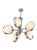Chrome-Plated Glass Chandelier, 1970s For Sale - Image 3 of 4
