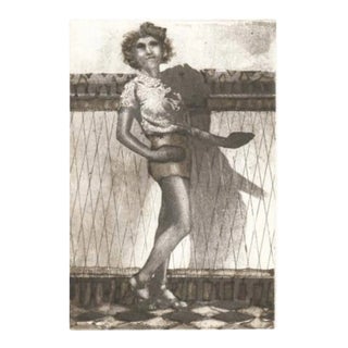 1992 Ann Chernow the Girl Next Door Aquatint and Etching For Sale