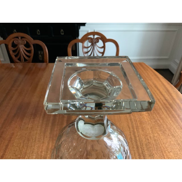 2000s Cut Glass Hurricane Candle Holders a Pair Chairish