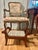 1950s Vintage Biggs Richmond Mahogany Regency Revival Footstool With Designer Upholstery For Sale - Image 5 of 12