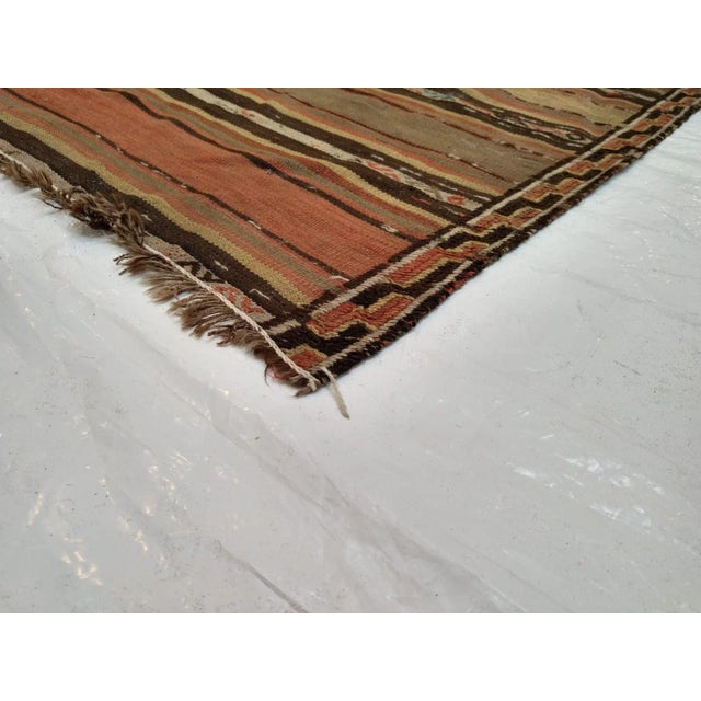 Persian 1930s Vintage Persian Kilim Rug For Sale - Image 3 of 4