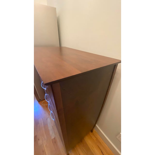 Chestnut 1980s Baronet Solid Maple 5-Drawer Chest / Mid-Century Modern Dresser For Sale - Image 8 of 11