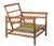 Pair mid century bamboo lounge chairs, both are structurally sound and sturdy, both show cosmetic wear to their finish -...