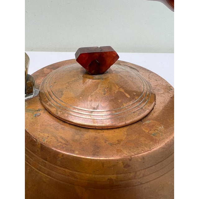 Art Deco Copper and Bakelite Kettle, 1930s For Sale - Image 11 of 14