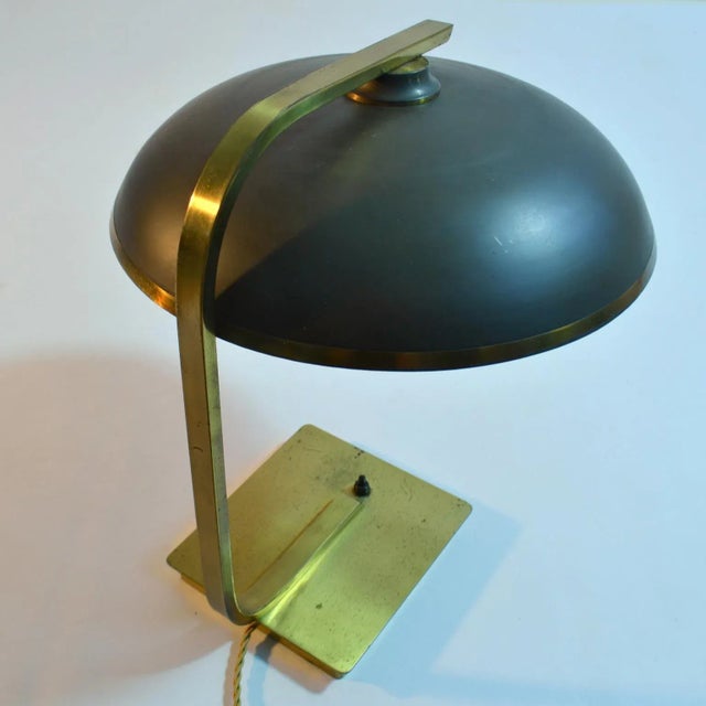 1950s Modern Desk Lamp in Brass, 1950s For Sale - Image 5 of 10