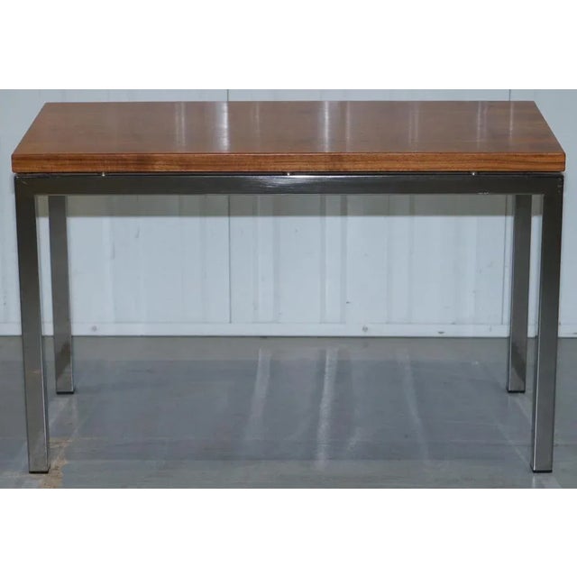 Small Teak and Chrome Coffee Table For Sale - Image 10 of 15