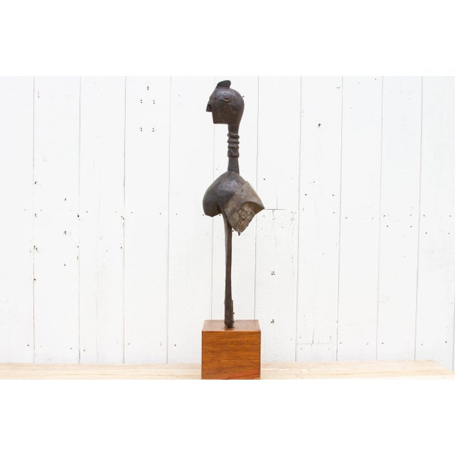 Wood Rare Antique African Fertility Statue For Sale - Image 7 of 11